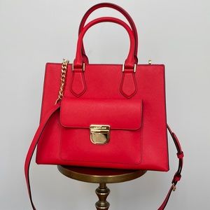 NEW Michael Kors Cherry Red Tote Bag